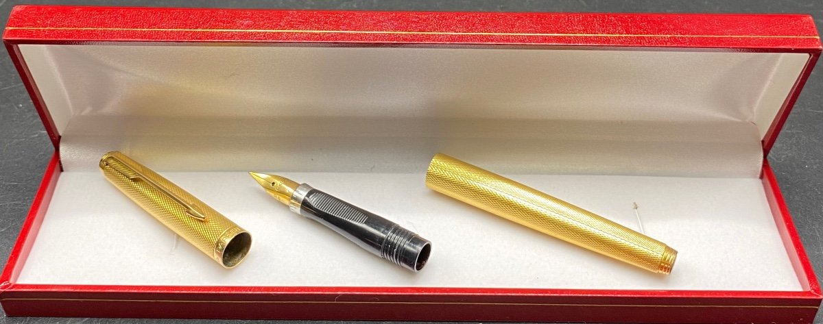 Stylo Plume Plaqué Or Et Or Parker Des Années 1960-photo-1