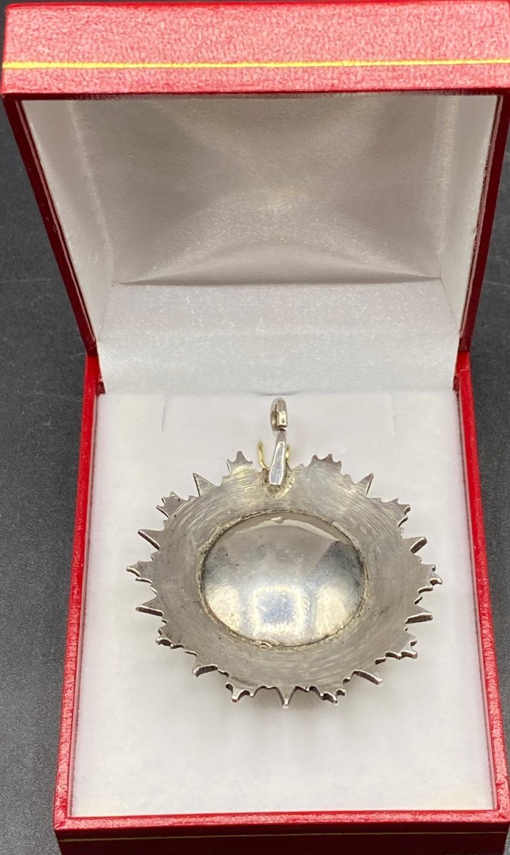 Medal Order Of Nicham Iftikar Tunisia Circa 1900 Solid Silver -photo-3