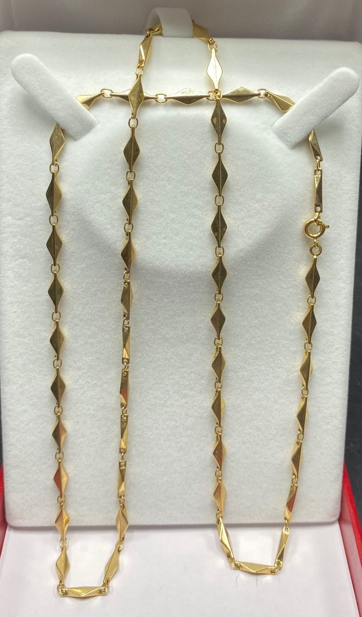 1930s French Gold Plated Chain-photo-3
