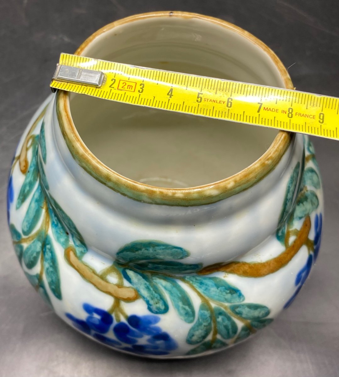 Vase En Porcelaine Émaillée Par Tharaud Des Années 1920-photo-6