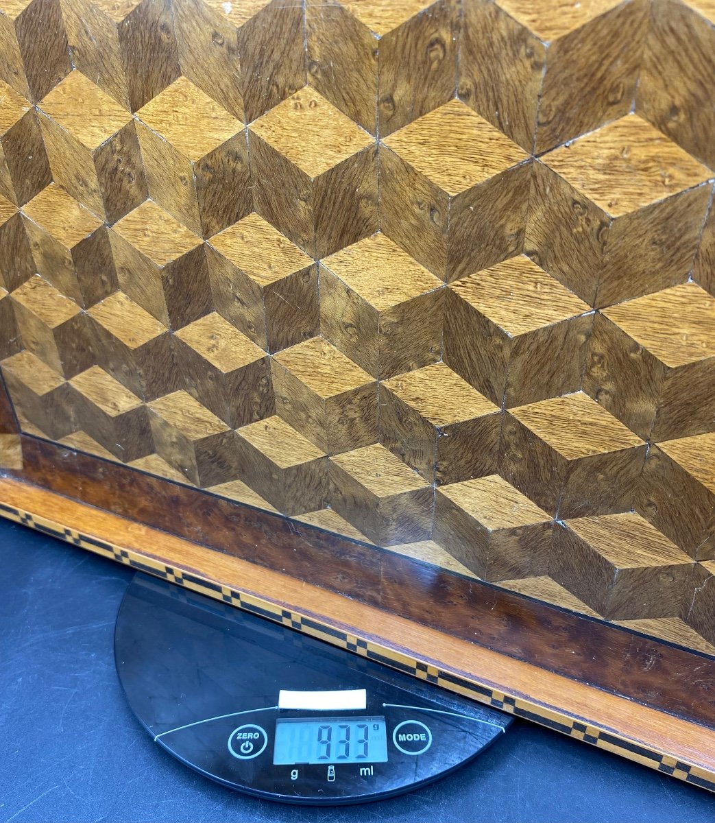 1930s French Marquetry Serving Tray -photo-6