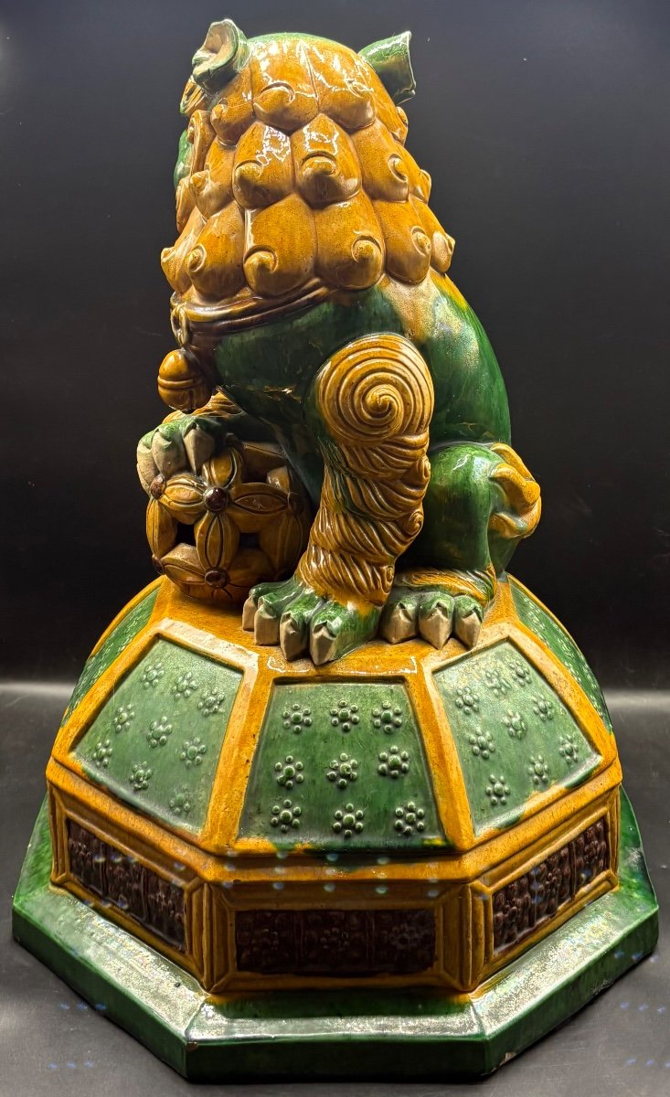 Chichi In Enamelled Terracotta From Japan, Mid-19th Century-photo-3