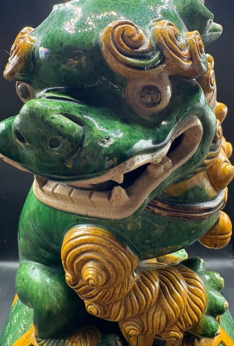 Chichi In Enamelled Terracotta From Japan, Mid-19th Century-photo-2