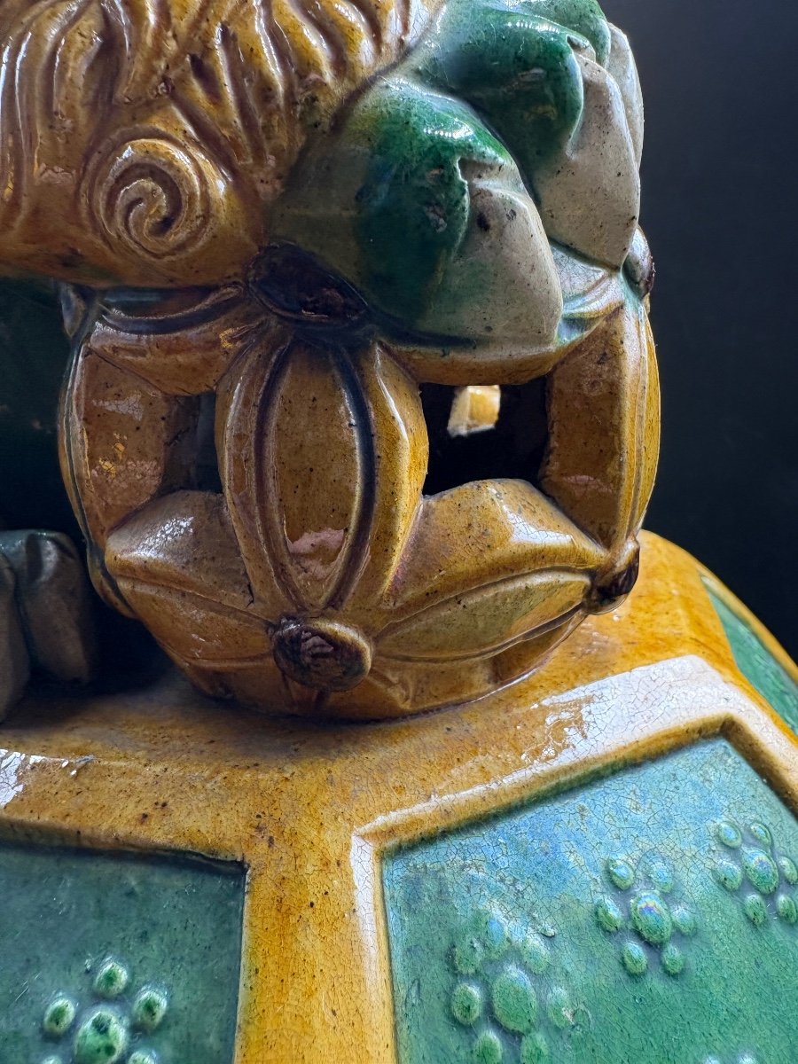 Chichi In Enamelled Terracotta From Japan, Mid-19th Century-photo-3