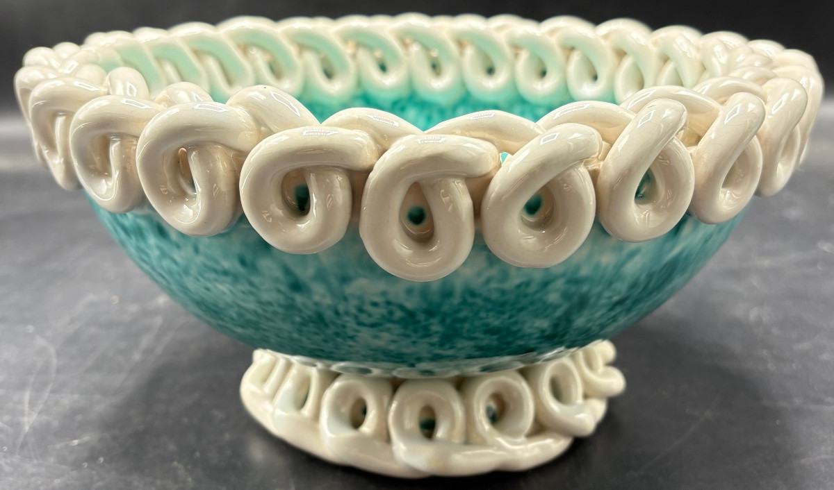 Glazed Ceramic Cup Of Saint Radegonde, Gustave Asch, 1960s-photo-2