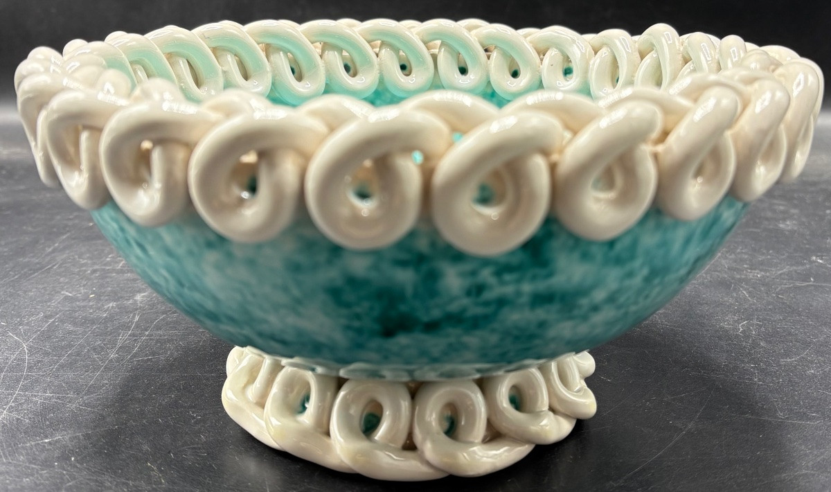 Glazed Ceramic Cup Of Saint Radegonde, Gustave Asch, 1960s-photo-4
