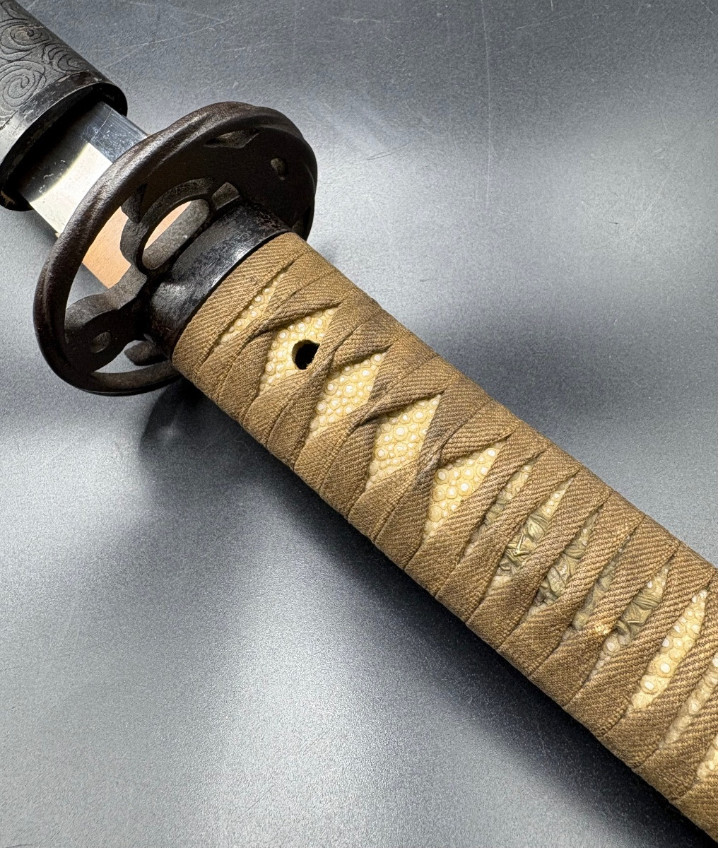 Katana Japonais YAMATO DAIJA  Époque EDO (1603-1868)  Signé (mei) : Yamato Daijo XVIIIème-photo-4