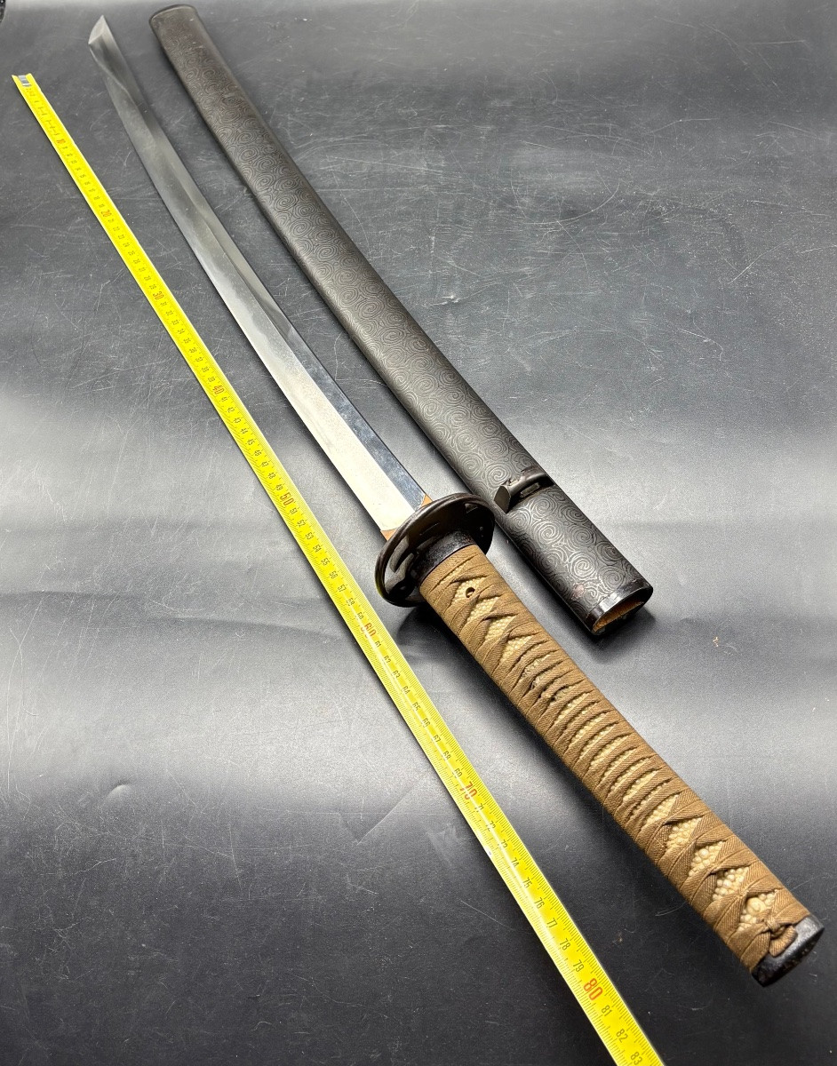 Katana Japonais YAMATO DAIJA  Époque EDO (1603-1868)  Signé (mei) : Yamato Daijo XVIIIème-photo-7