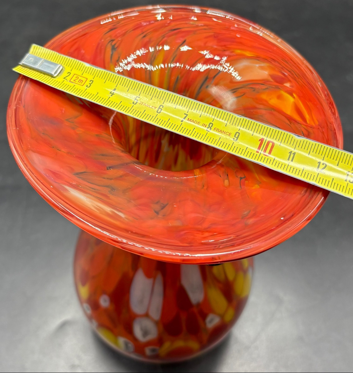 1950s/60s Murano Multi-layer Crystal Vase-photo-4