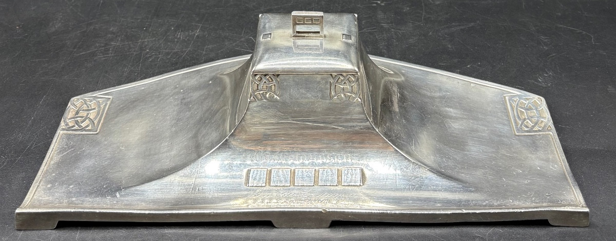 1910s Silver-plated Sessionist Inkwell By Wmf