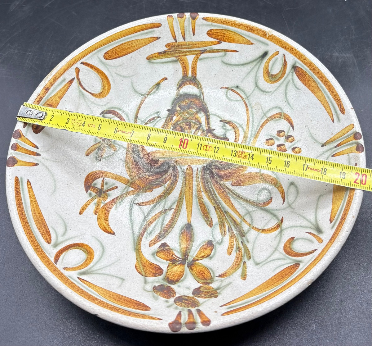 Small Hollow Glazed Ceramic Bowl By Keraluc From The 1970s-photo-5