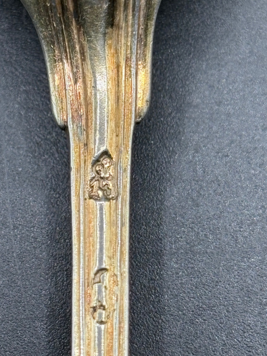A Set Of Five 18th Century French Teaspoons…-photo-2