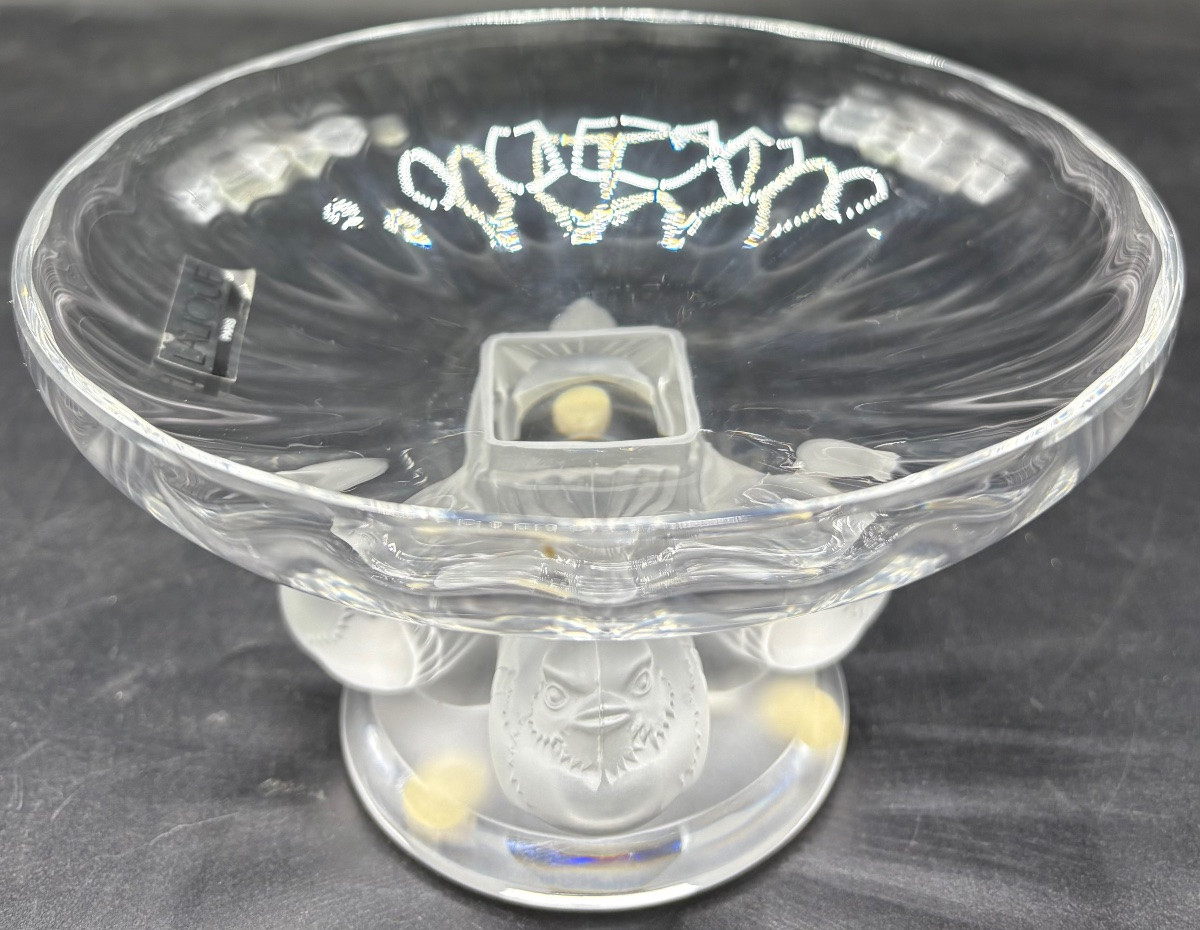 Small Blown Crystal Cup By Lalique From The 1970s-photo-4