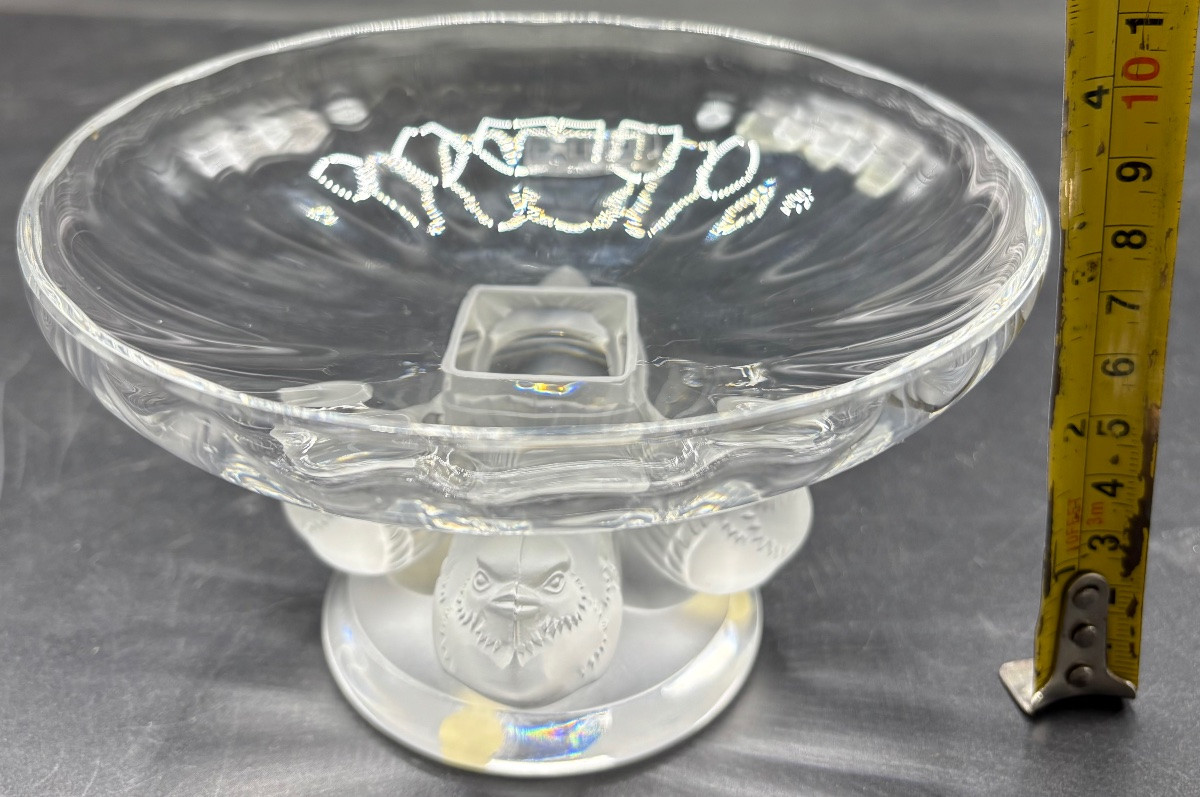 Small Blown Crystal Cup By Lalique From The 1970s-photo-7