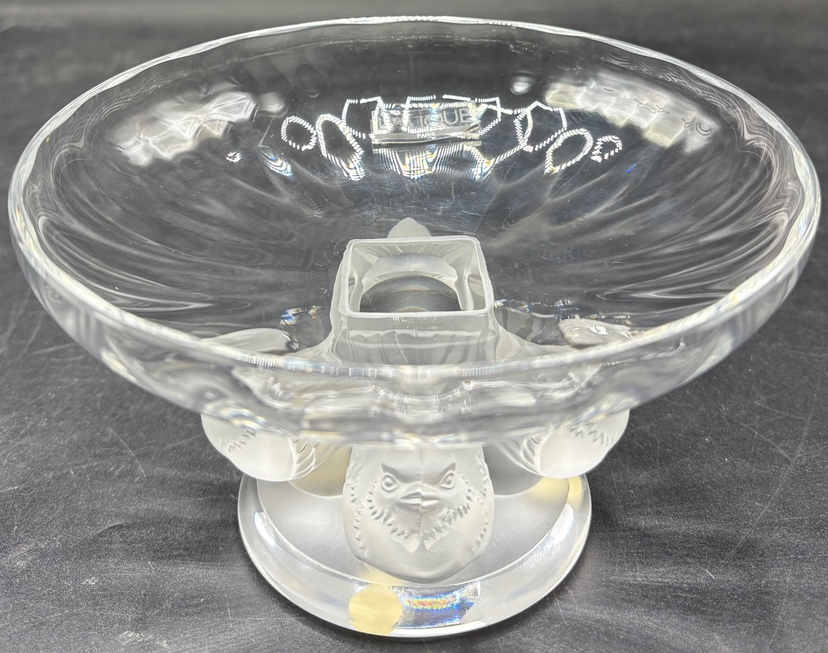 Small Blown Crystal Cup By Lalique From The 1970s