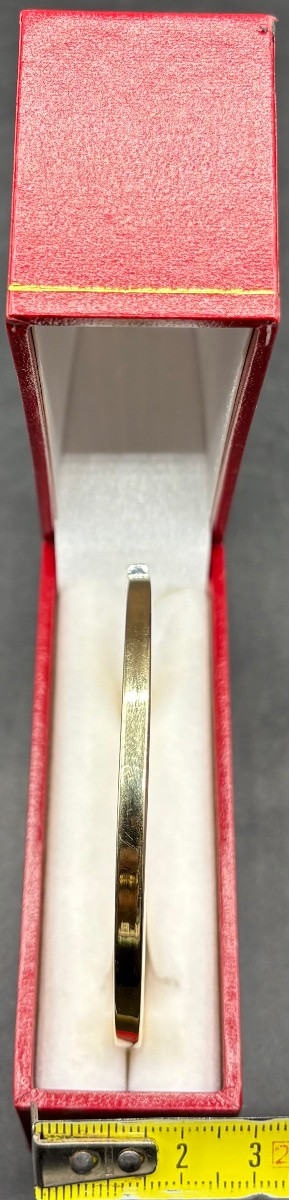 JONC OUVRANT EN OR 14 CARATS DES ANNÉES 1950/60 DE L’ÉTRANGER -photo-7