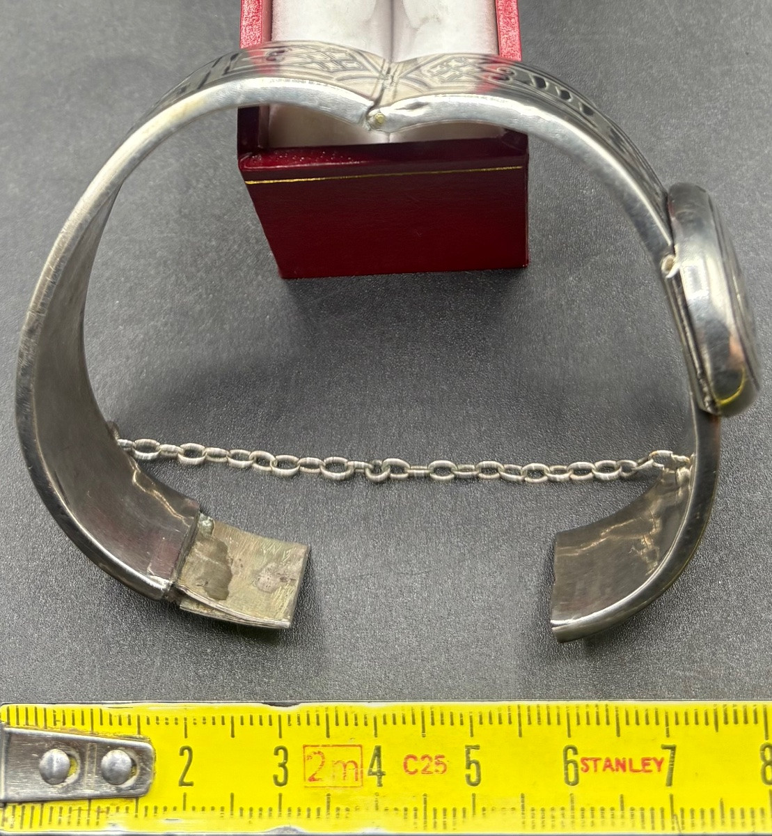 BRACELET EN ARGENT MASSIF NIEILLÉ CAUCASIEN DES ANNÉES 1900-photo-4
