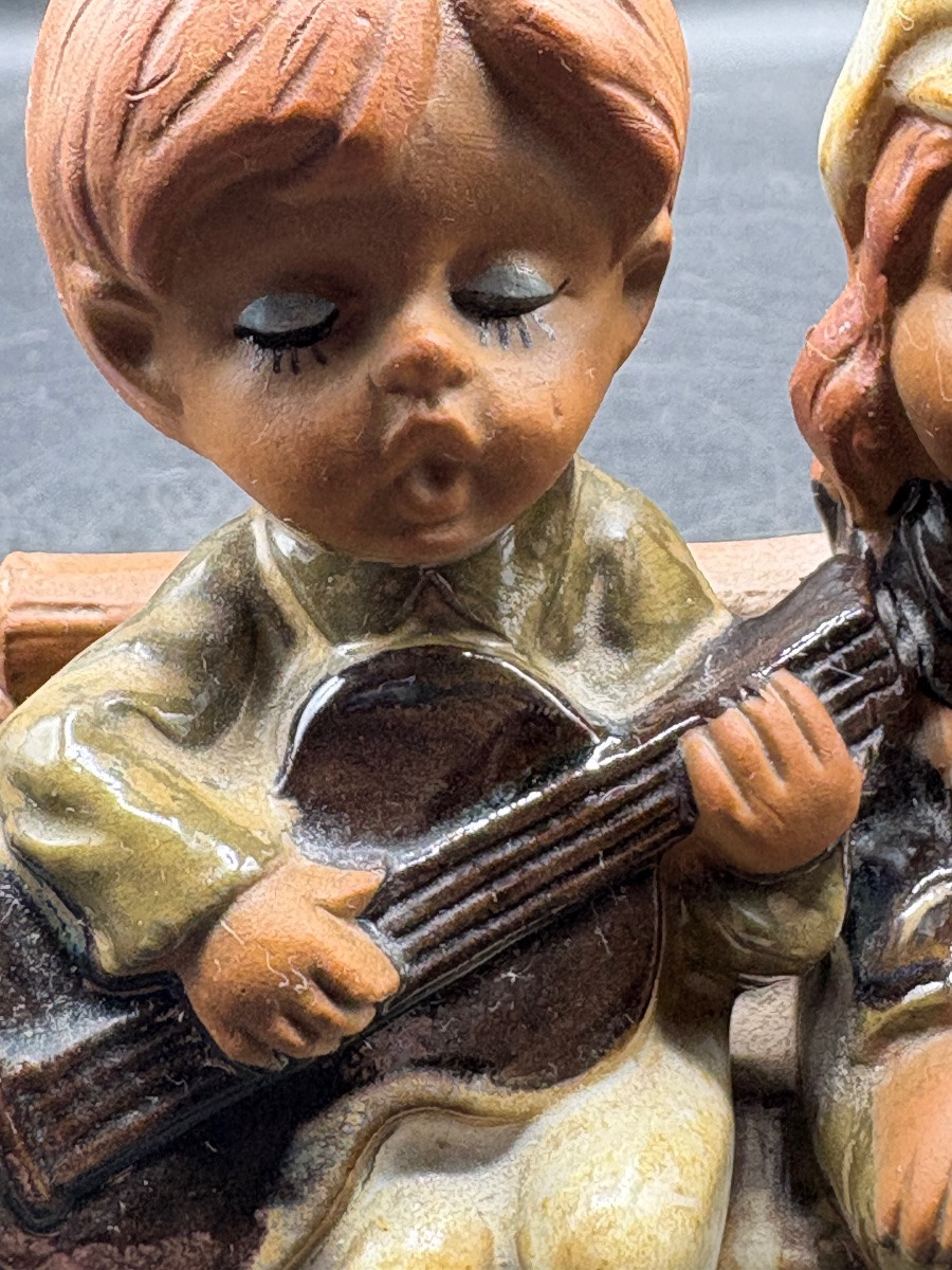 1960s Children's Subject In Glazed Terracotta From Japan-photo-2