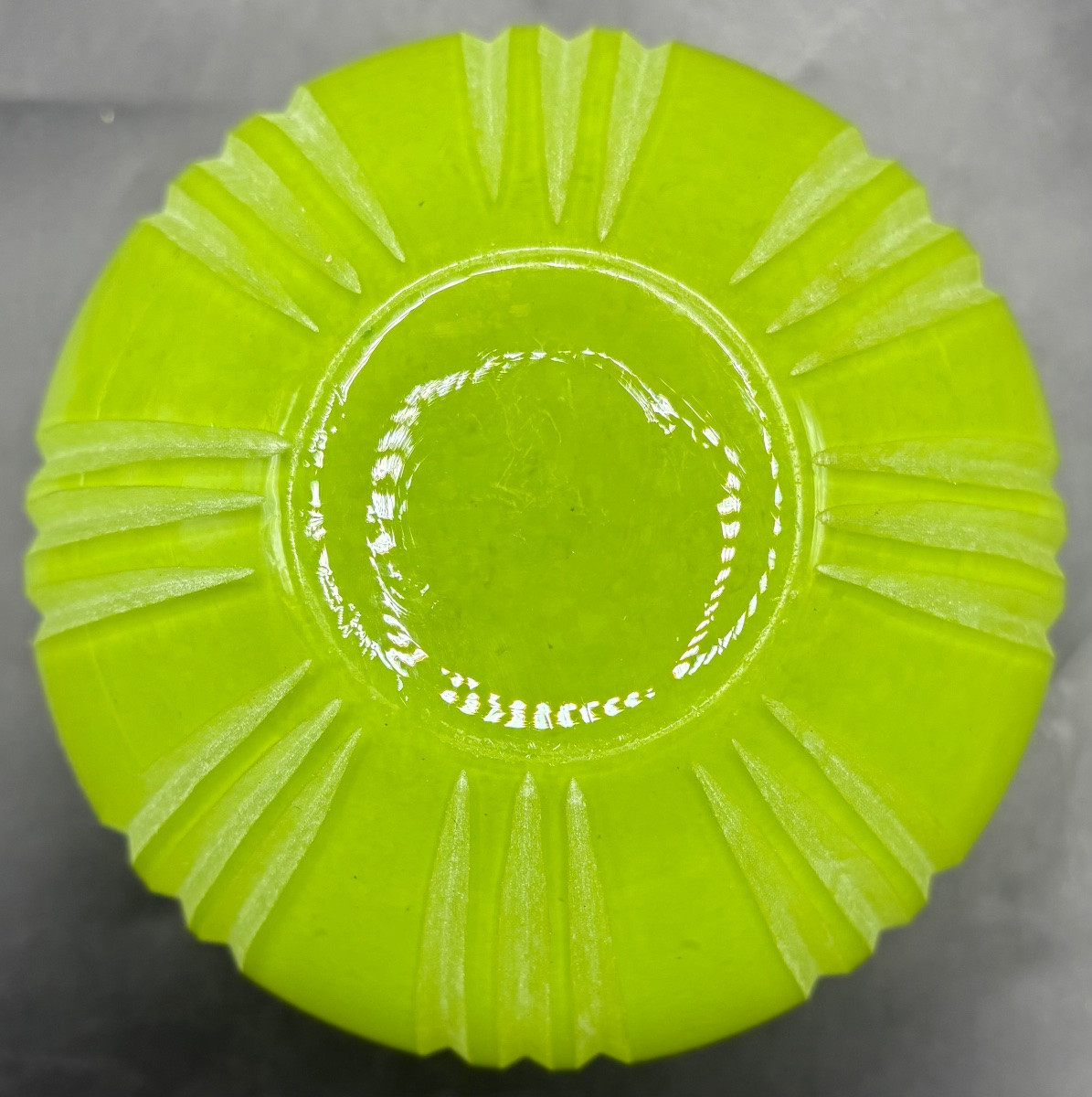 1930s French Multi-layered Glass Ball Vase-photo-2