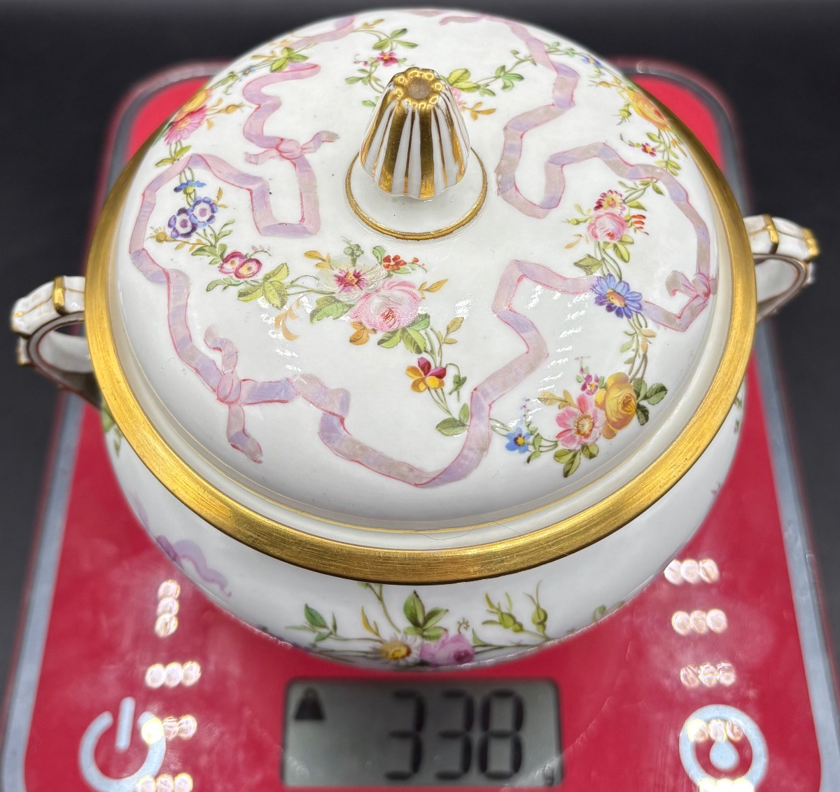 Sugar Bowl In Painted And Gilt Enamel Porcelain From The 1834s, Sèvres-photo-8