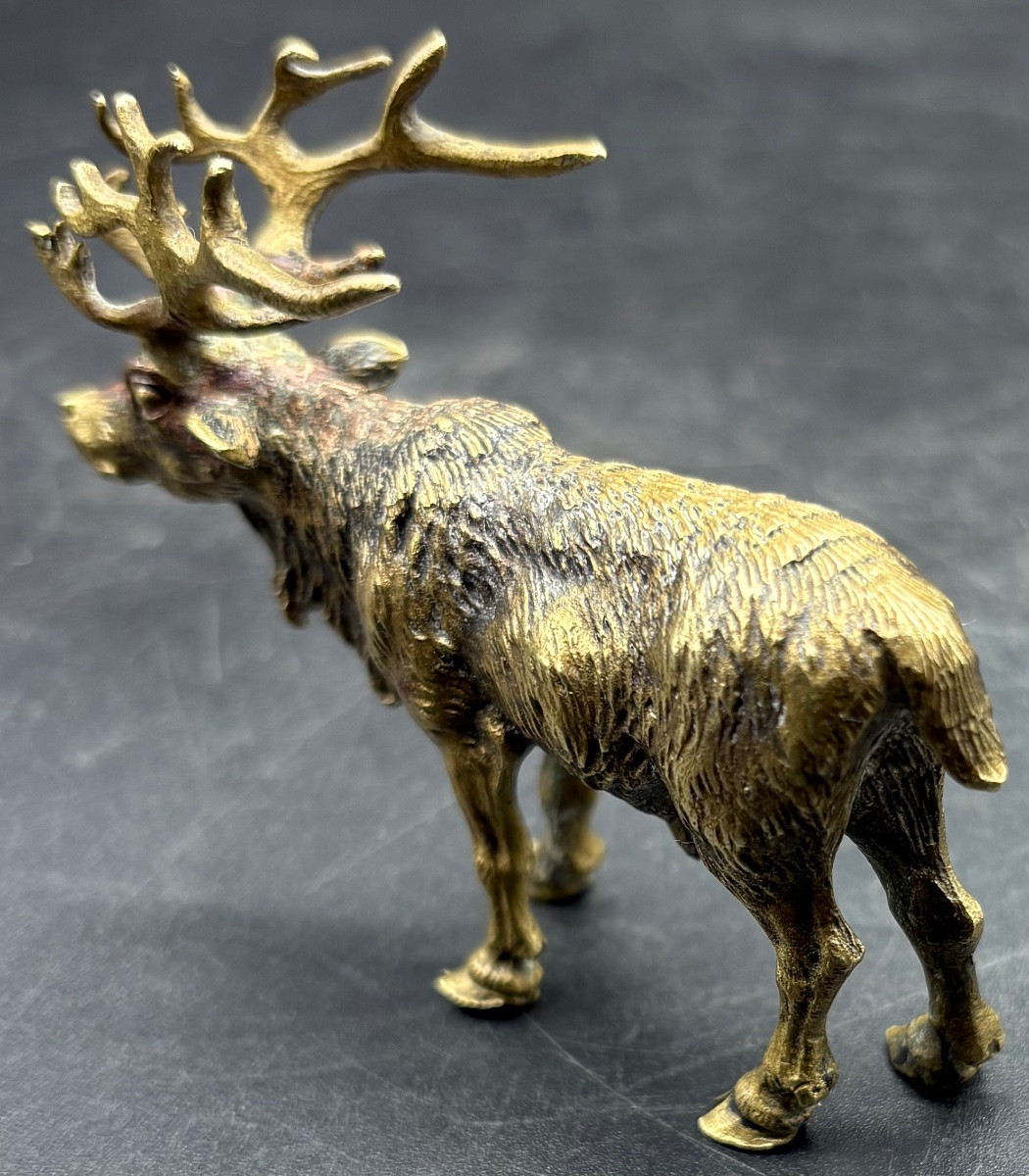 Small Vienna Gilt Bronze From The 1900s-photo-4