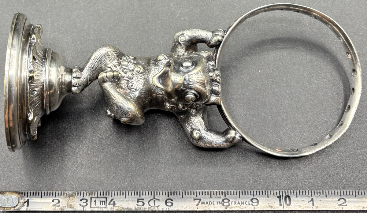 Silver-plated Bronze Toothpick Holder From Christofle Circa 1880-photo-5