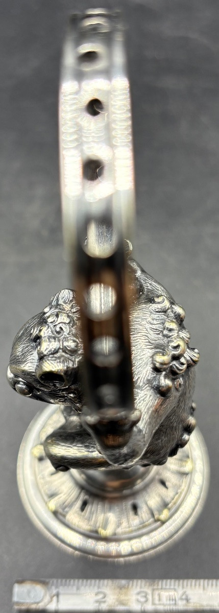 Silver-plated Bronze Toothpick Holder From Christofle Circa 1880-photo-7