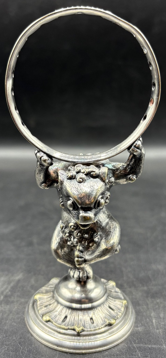 Silver-plated Bronze Toothpick Holder From Christofle Circa 1880
