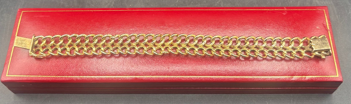 BRACELET EN OR 18 CARATS DES ANNÉES 1960/70 FRANÇAIS -photo-3