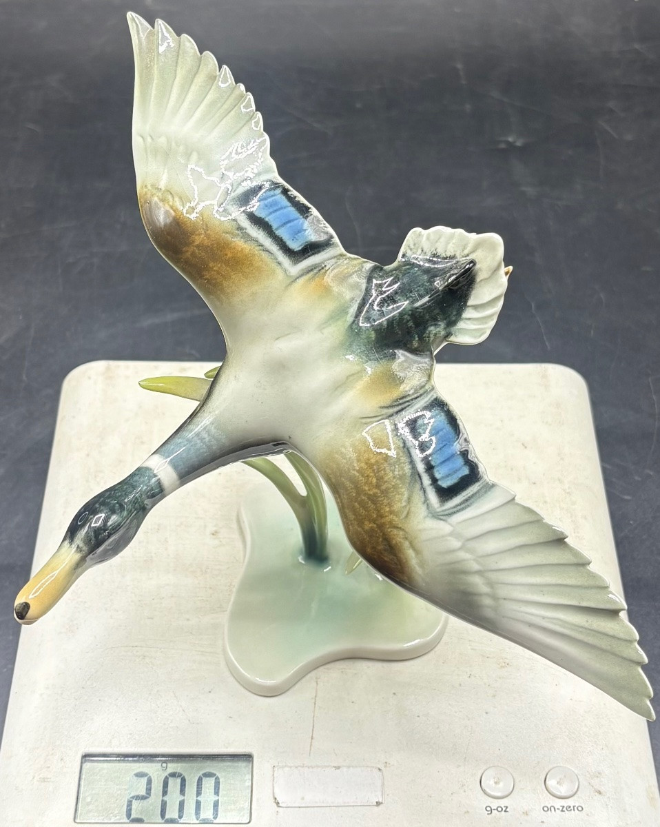 1920s Glazed Porcelain Duck By G. Bochmann-photo-8