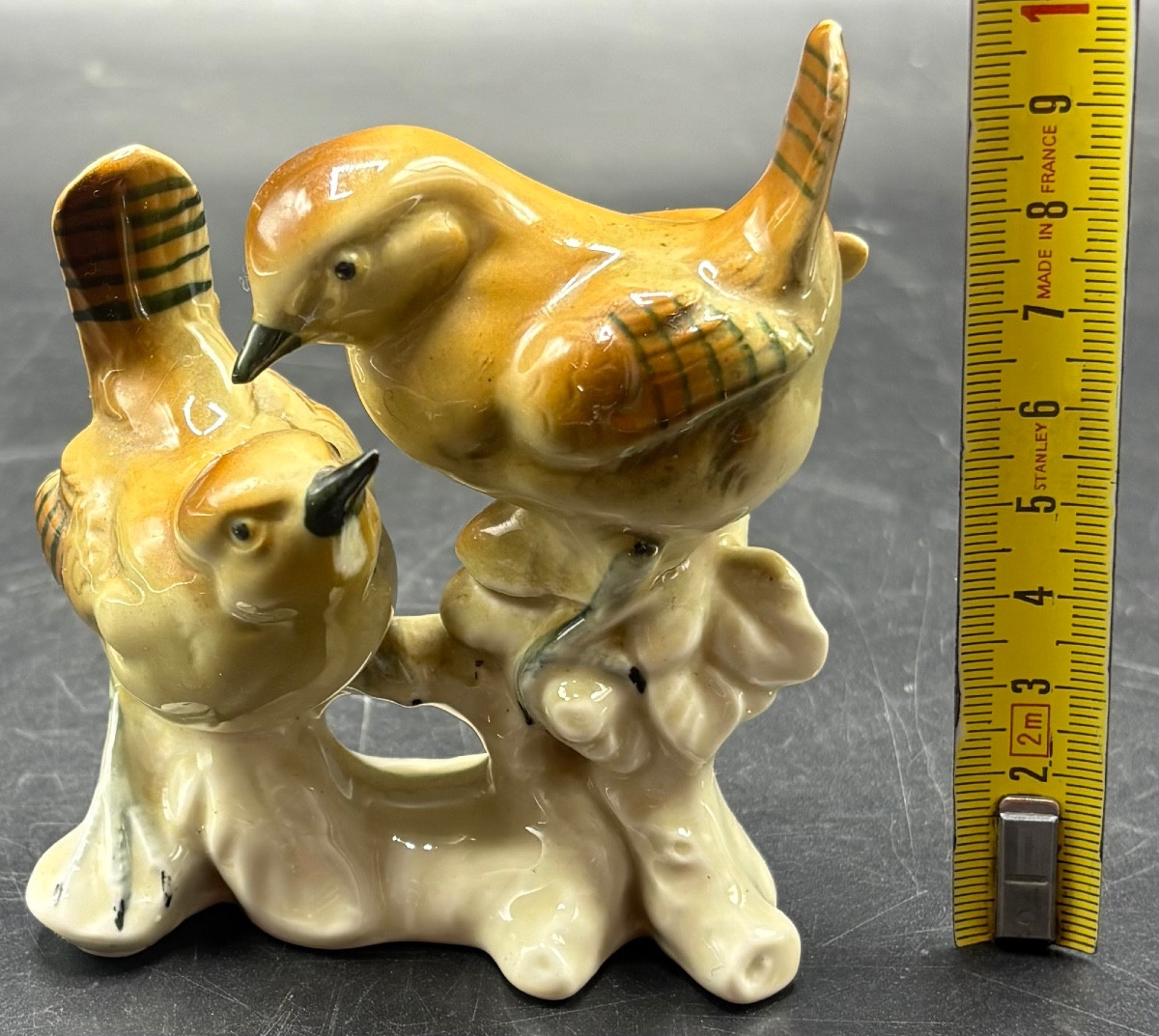 1930s German Glazed Porcelain Pair Of Birds -photo-7