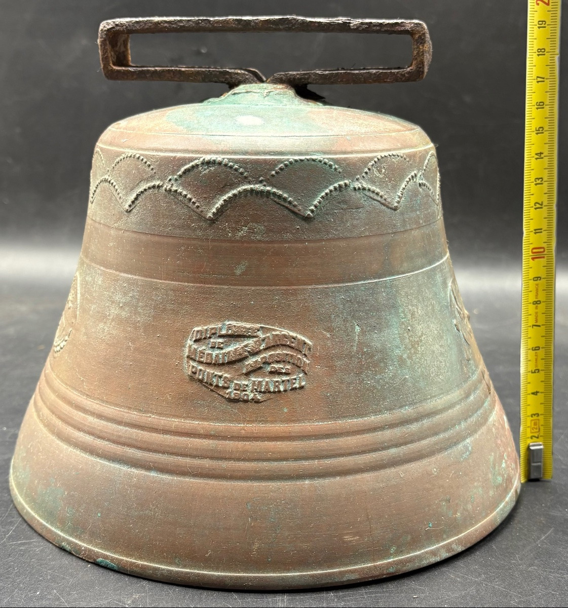 CLOCHE EN AIRAIN ET ACIER DES ANNÉES 1920 PAR LA CHAUX DE FONDS-photo-4