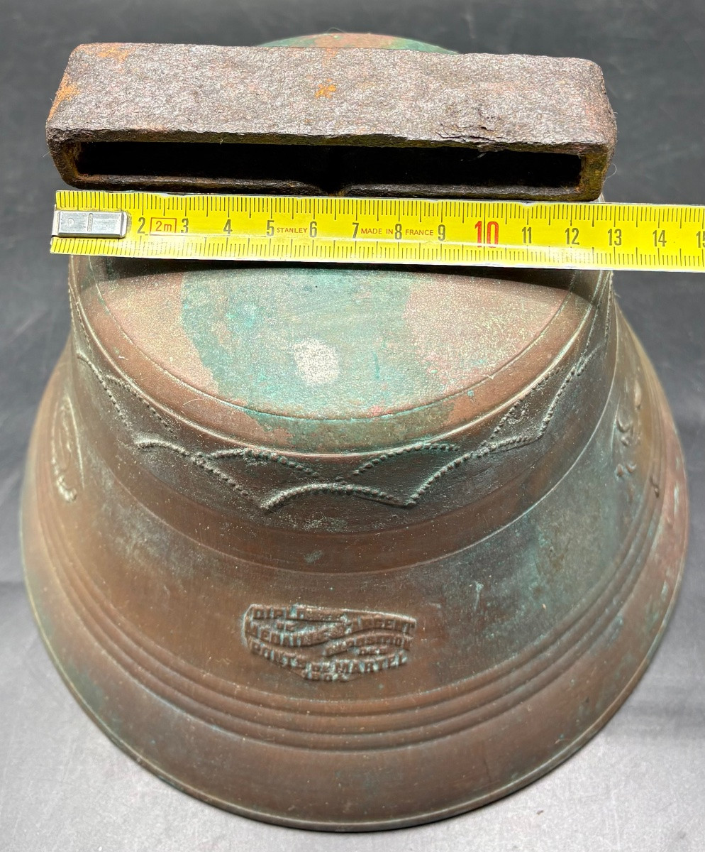 CLOCHE EN AIRAIN ET ACIER DES ANNÉES 1920 PAR LA CHAUX DE FONDS-photo-5