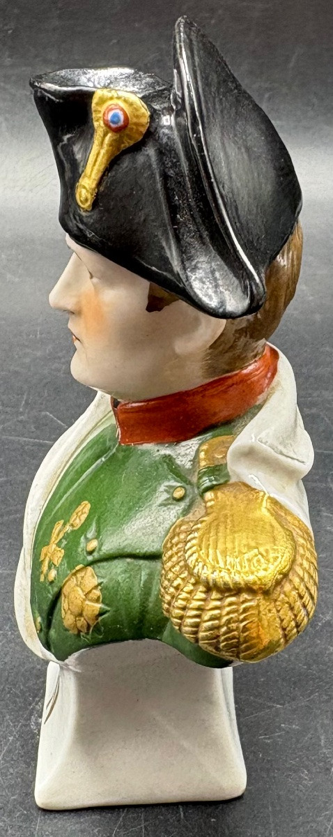 BUSTE DE NAPOLÉON EN PORCELAINE DE SAXE DES ANNÉES 1930 -photo-2