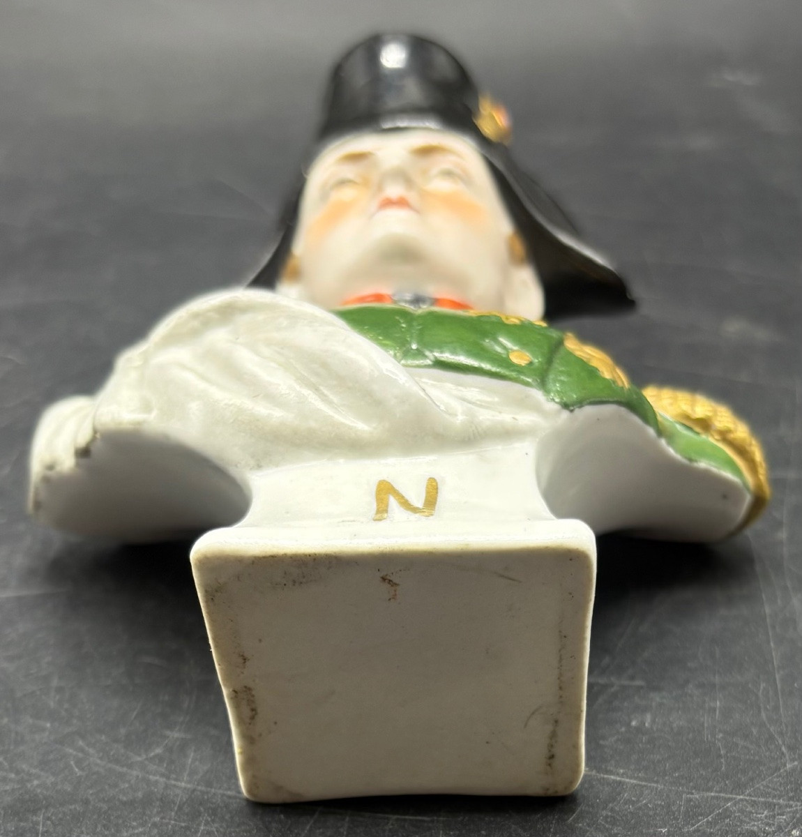 BUSTE DE NAPOLÉON EN PORCELAINE DE SAXE DES ANNÉES 1930 -photo-1