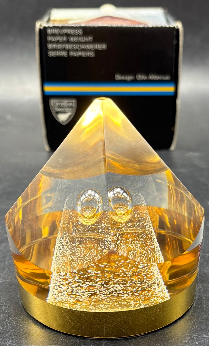 Late 1970s Paperweight Ball By Olle Alberius - Orrefors - Sweden -photo-4