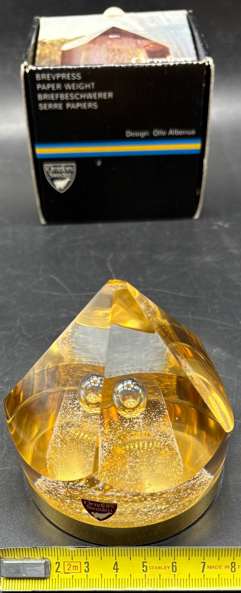 Late 1970s Paperweight Ball By Olle Alberius - Orrefors - Sweden -photo-6