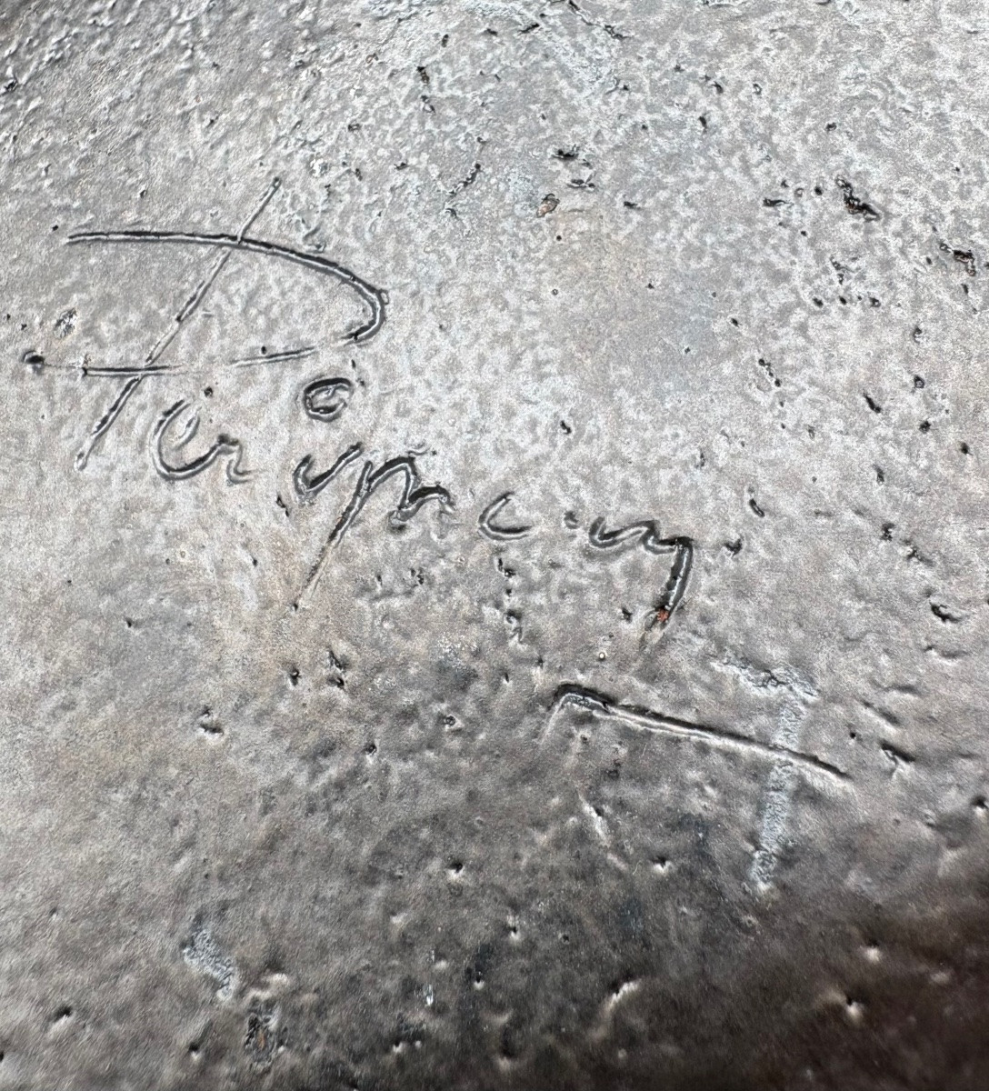 1950s/60s Coloured Glazed Stoneware Bowl Signed By Pérignem-photo-1