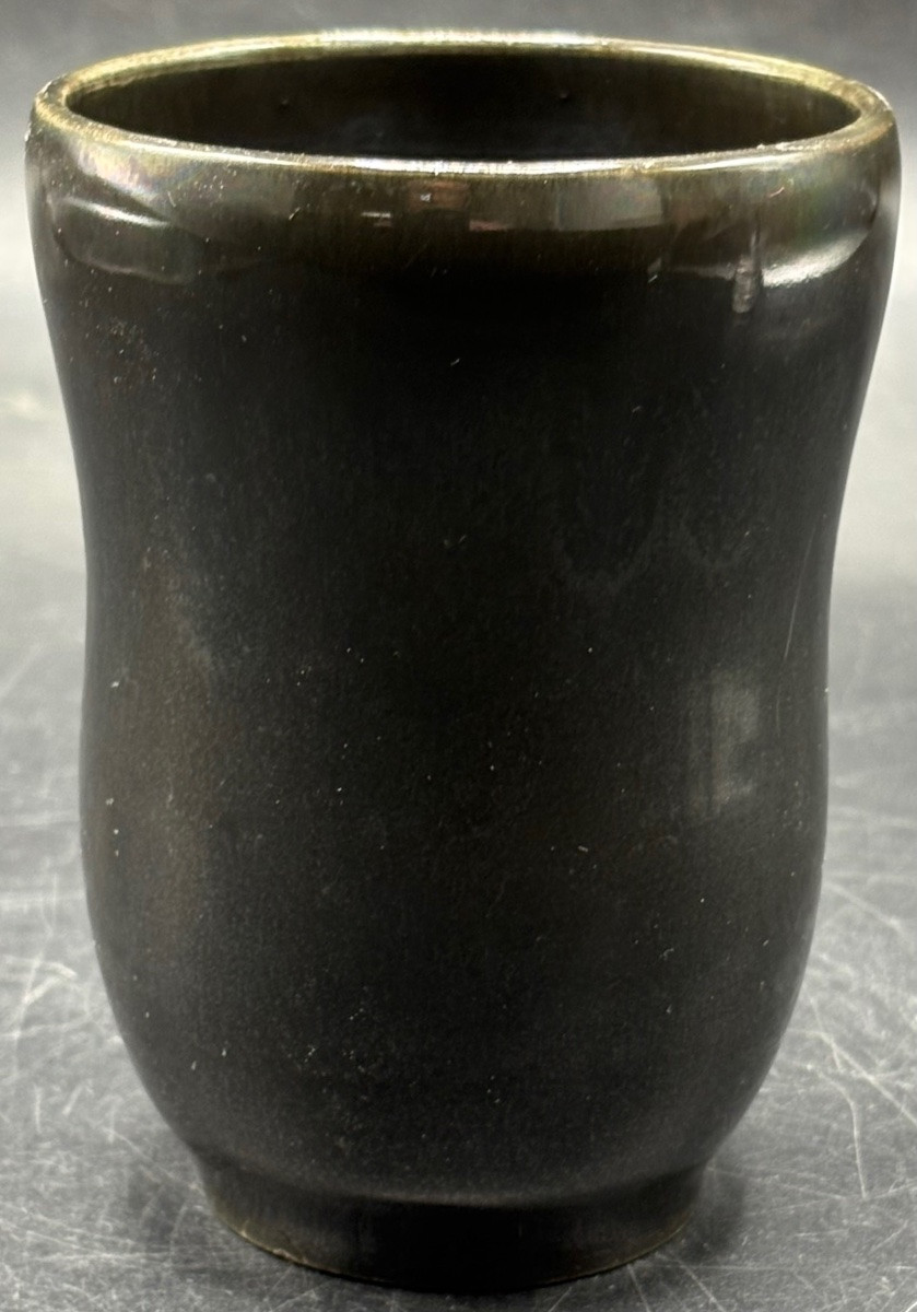 PETIT VASE EN TERRE CUITE VERNISSÉE DES ANNÉES 1960 SIGNÉ F. L. ACCOLAY-photo-2