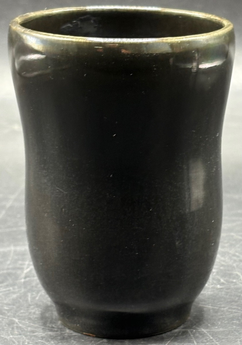 PETIT VASE EN TERRE CUITE VERNISSÉE DES ANNÉES 1960 SIGNÉ F. L. ACCOLAY-photo-4