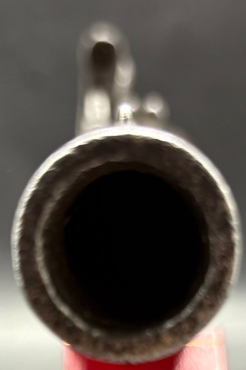 18th Century Pistol From The Southwest Walnut Chiseled Wrought Iron Solid Silver French -photo-2