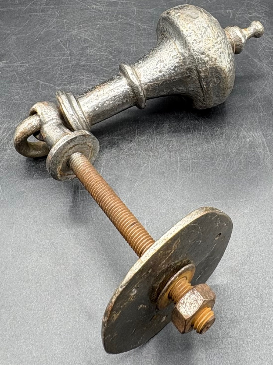 1860s/70s Cast Iron Door Knocker, Southwestern -photo-3