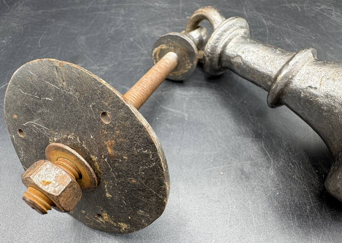 1860s/70s Cast Iron Door Knocker, Southwestern -photo-3