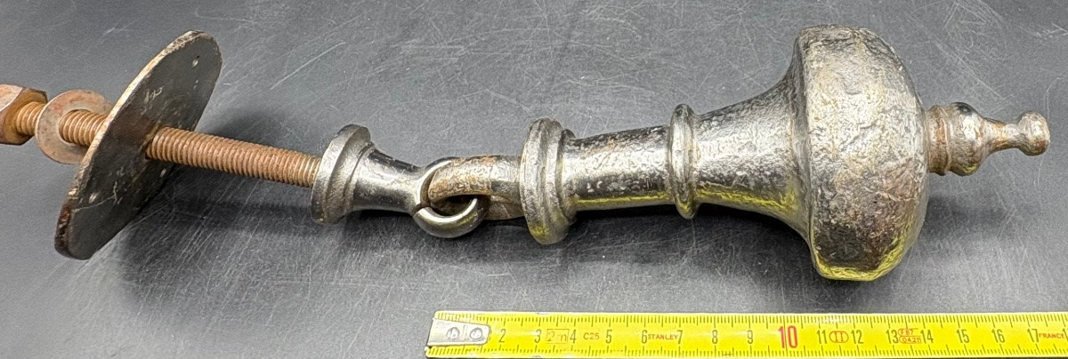 1860s/70s Cast Iron Door Knocker, Southwestern -photo-7