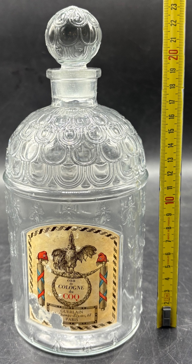 1940s/50s Guerlain Perfume Bottle For Le Coq Eau De Cologne-photo-7