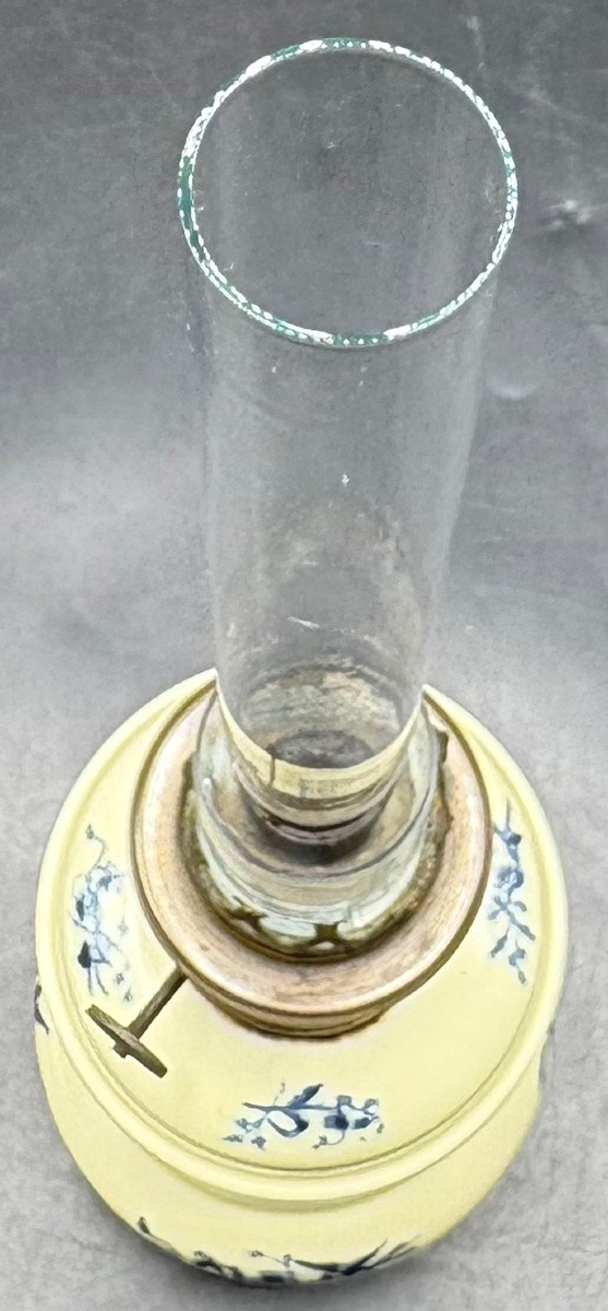 1900s Glazed Porcelain Lamp From Saint Uzes-photo-1