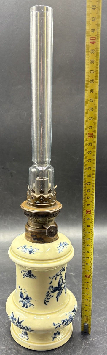 1900s Glazed Porcelain Lamp From Saint Uzes-photo-5