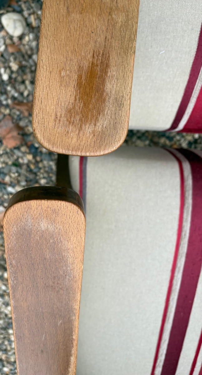 UNE PAIRE DE FAUTEUILS DES ANNÉES 1950/60 FRANÇAIS -photo-1