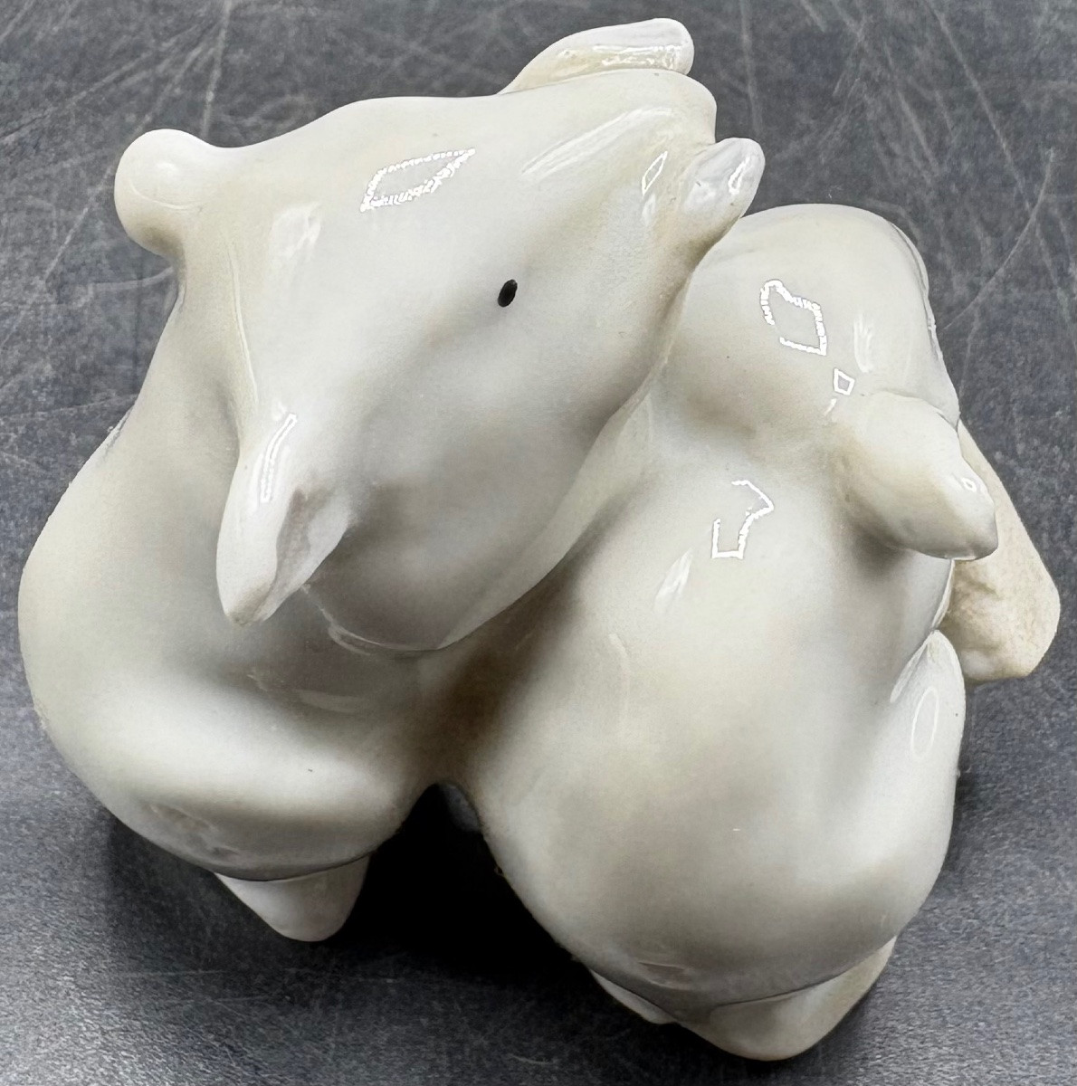 1920s German Glazed Porcelain Mouse Subject-photo-3