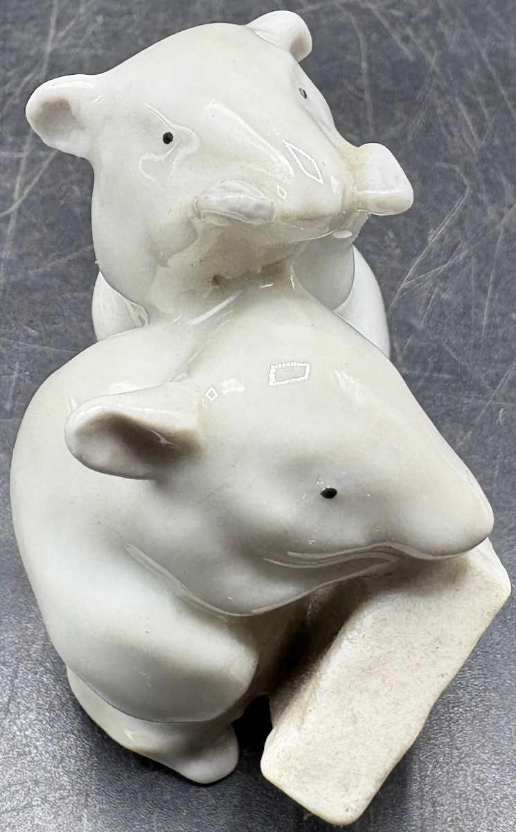 1920s German Glazed Porcelain Mouse Subject-photo-4
